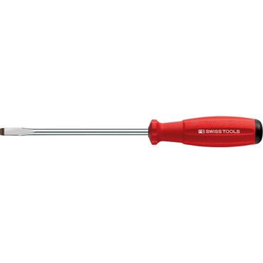 Screwdriver for slotted head screws, parallel fold